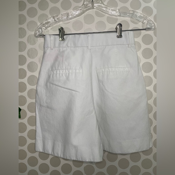 Zara women's shorts white, viscose cotton linen. Size XS - Picture 3 of 17